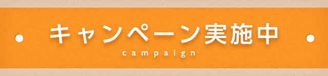 キャンペーン実施中
